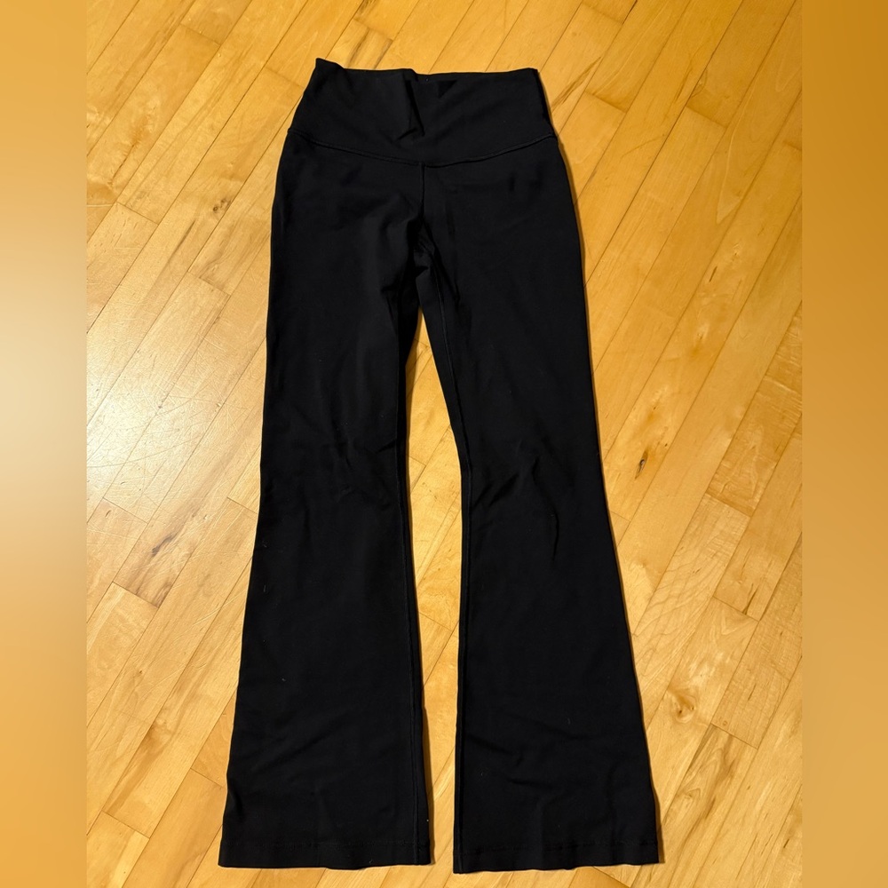 Black Lululemon flared leggings (luon material)